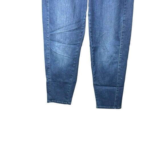 Eileen Fisher Women’s Lantern Pleated Denim Jeans | Blue Wide Leg Barrel Size 14 - Picture 4 of 10